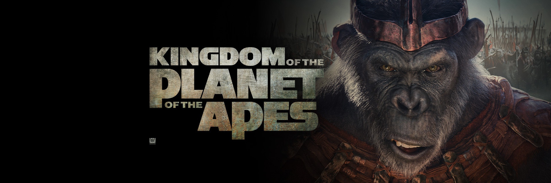 KINGDOM OF THE PLANET OF THE APES character & title treatment