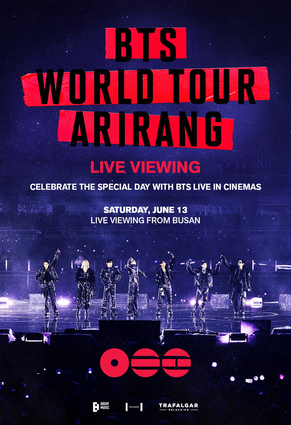 Poster for BTS World Tour 'ARIRANG' in Busan: Live Viewing