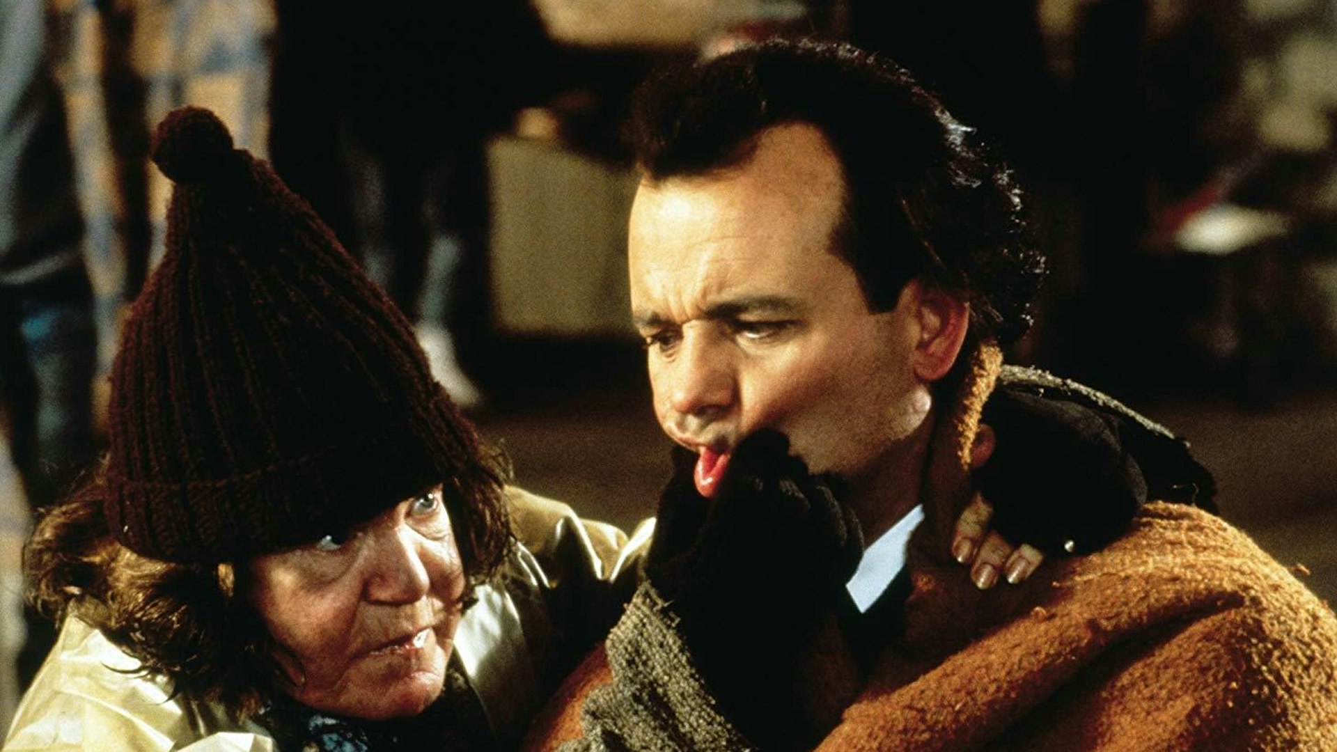 Scrooged Raspberry Scene Bill Murray Scrooged Wallpaper